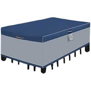 Oxford Patio Furniture Cover 600D 90"x64"x28" Navy Gray MAXVINI Waterproof New